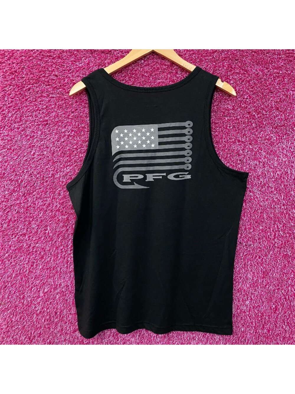 Colombia American Flag PFG Tank Top Size large